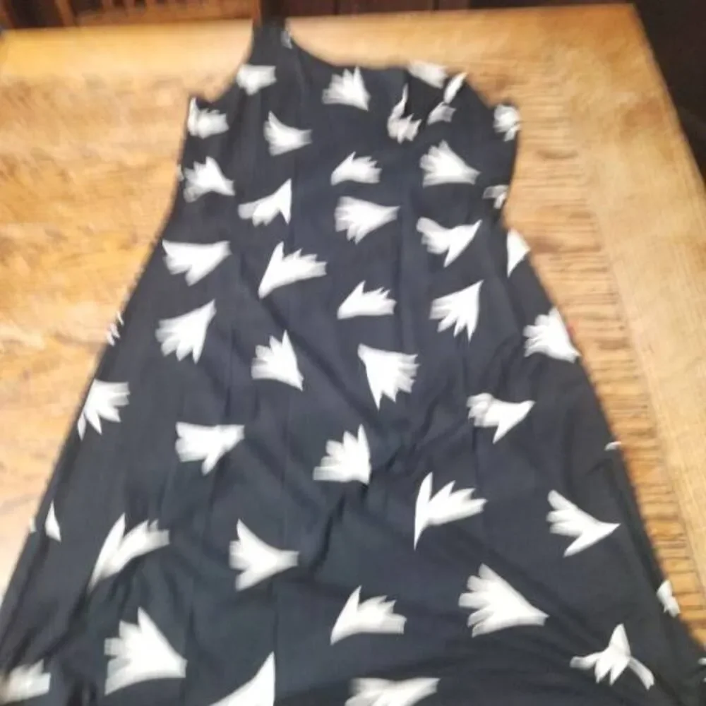 Gudrun Sjoden black&white tank dress sz Medium